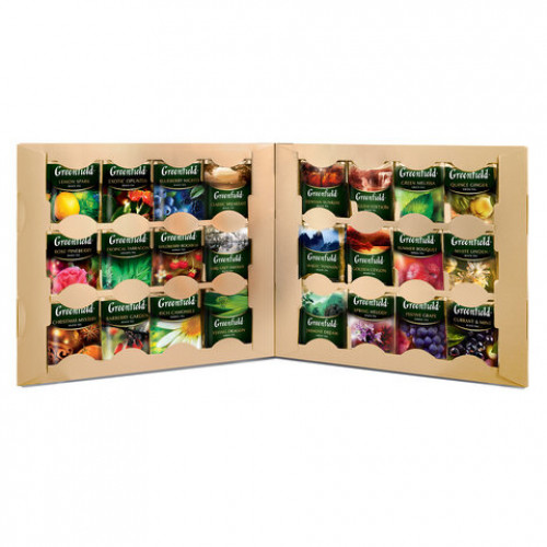 Чай GREENFIELD Premium Tea Collecton ассорти 24 вкусов НАБОР 96 пакетиков