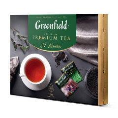 Чай GREENFIELD Premium Tea Collecton ассорти 24 вкусов НАБОР 96 пакетиков