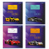 Тетрадь 12л клетка Alingar блок офсет 100% белизна мелованный картон Premium cars