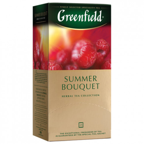 Чай GREENFIELD Summer Bouquet фруктовый 25 пакетиков в конвертах по 2 г