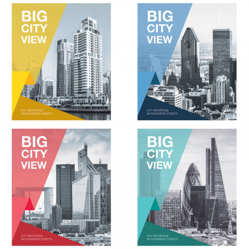 Тетрадь 48л А5 клетка ArtSpace Путешествия. Big city view  Вторсырье блок