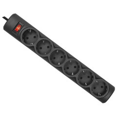 Сетевой фильтр DEFENDER DFS 155 6 розеток 5 м черный