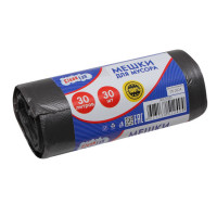 Мешки для мусора 30 л 8 мкм ПНД 50*60 см 30 шт CleanLab